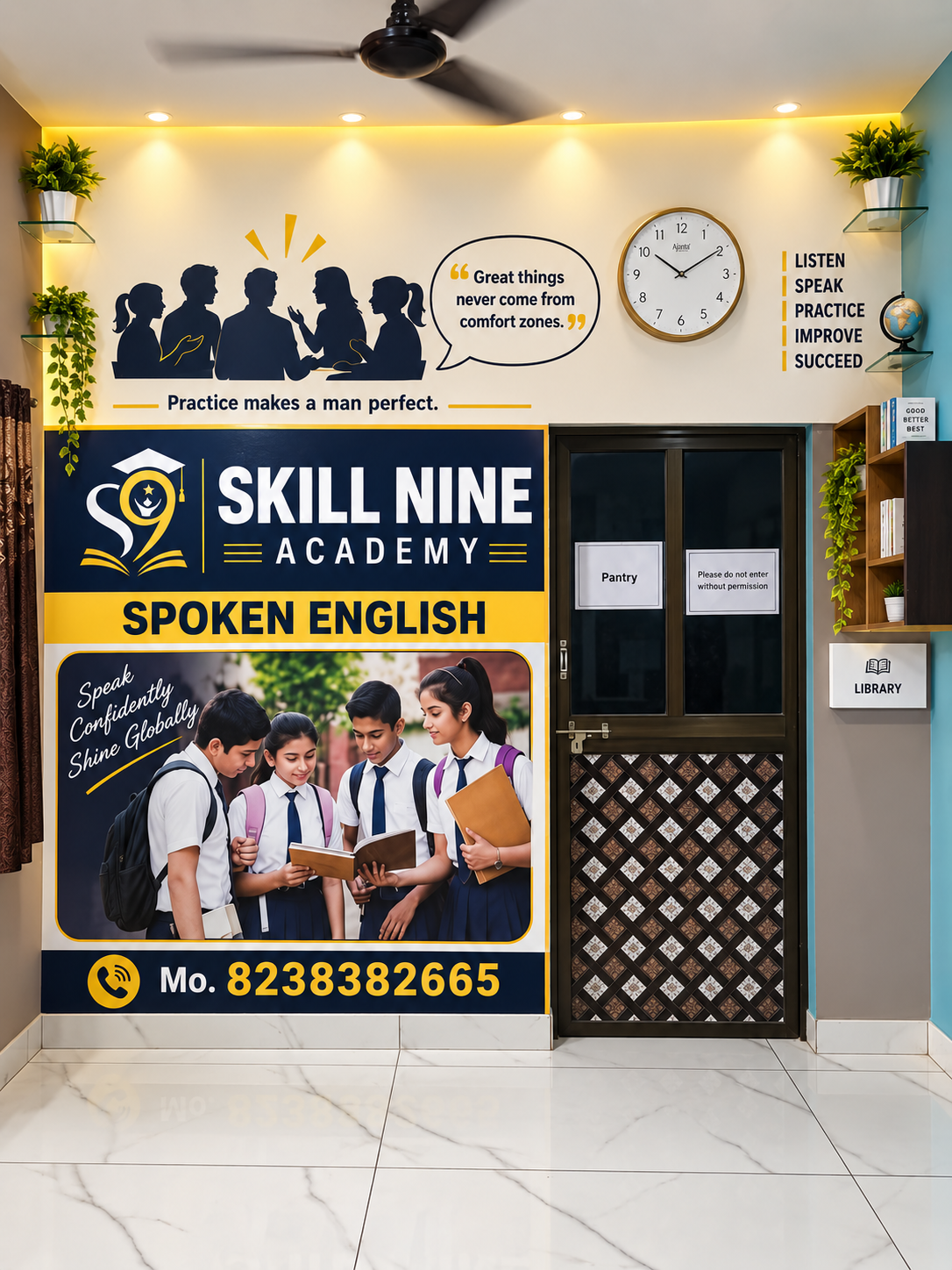 Spoken English learning at Skill Nine Academy